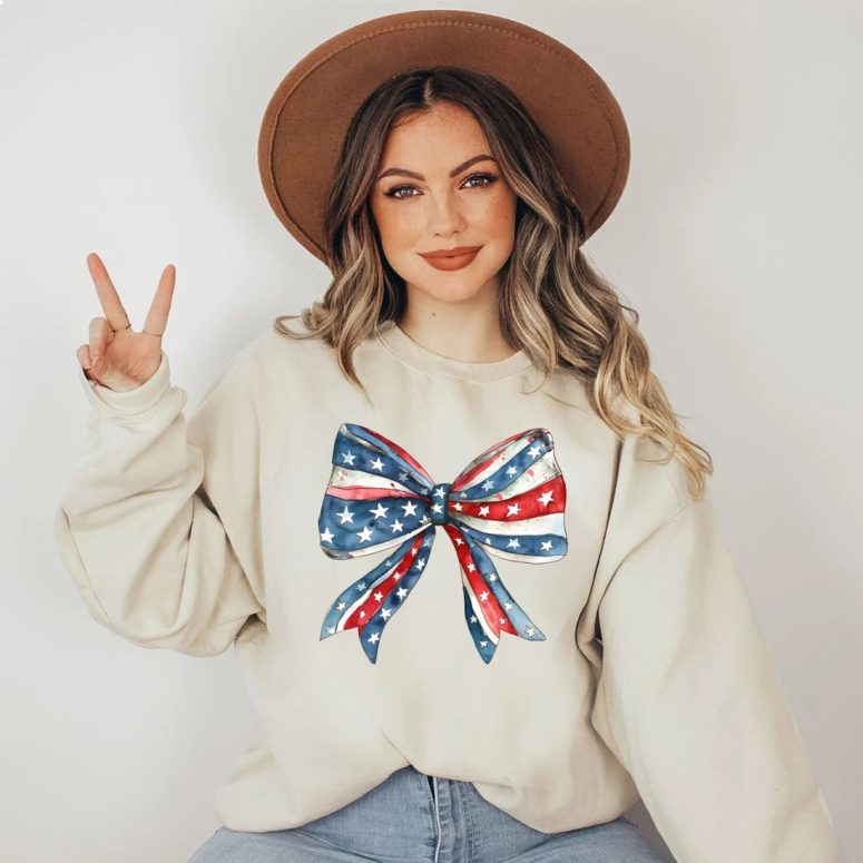 Coquette America Bow USA Memorial Day Shirt
