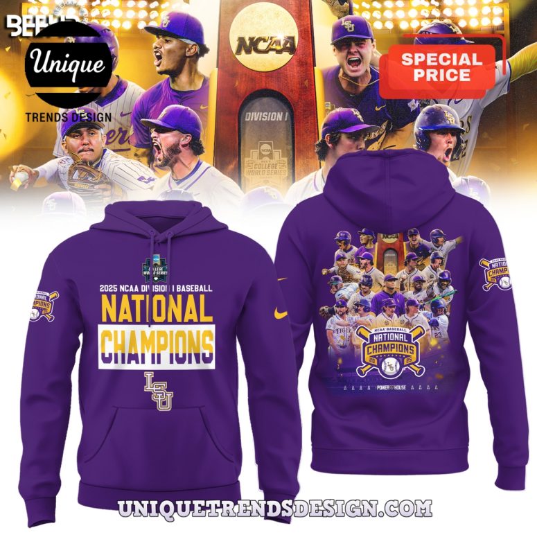 2025 National Champions LSU Tigers Purple Hoodie