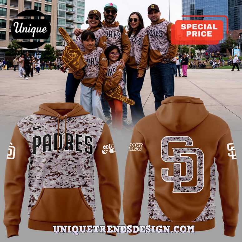 2025 San Diego Padres Military Hoodie Pants Set