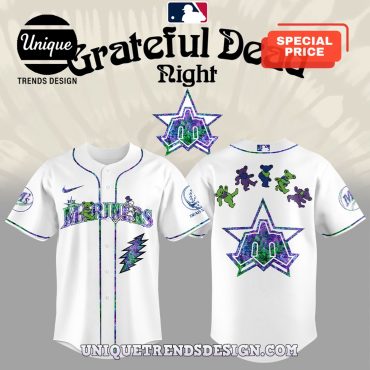 2025 Seattle Mariners Grateful Dead Night Baseball Jersey