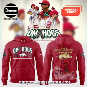 Arkansas Razorbacks 2025 Super Regional Champions Hoodie
