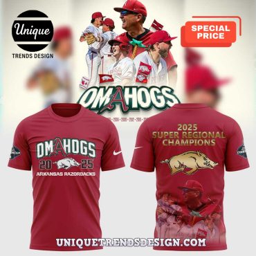 Arkansas Razorbacks 2025 Super Regional Champions Hoodie