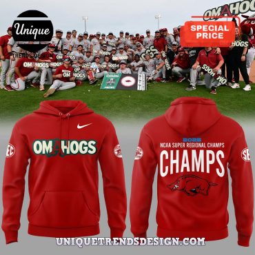 Arkansas Razorbacks Omahogs Are Champions Red Hoodie
