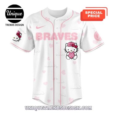 Atlanta Braves x Hello Kitty Night Plus Baseball Jersey