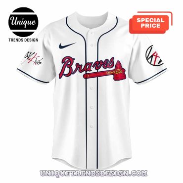 Atlanta Braves x Stray Kids Tour Signature White Baseball Jersey