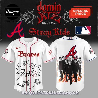 Atlanta Braves x Stray Kids World Tour 2025 Baseball Jersey