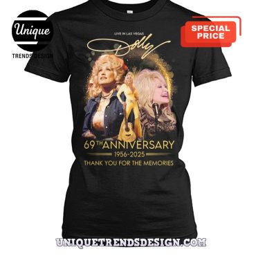 Dolly Parton 69th Anniversary 1956-2025 Memories T-Shirt