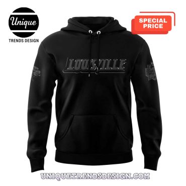 Limited Edition Louisville Baseball Back In Black Hoodie Pants Set