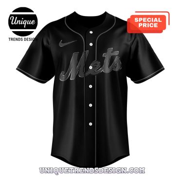 Limited Edition New York Mets Back In Black Baseball Jersey