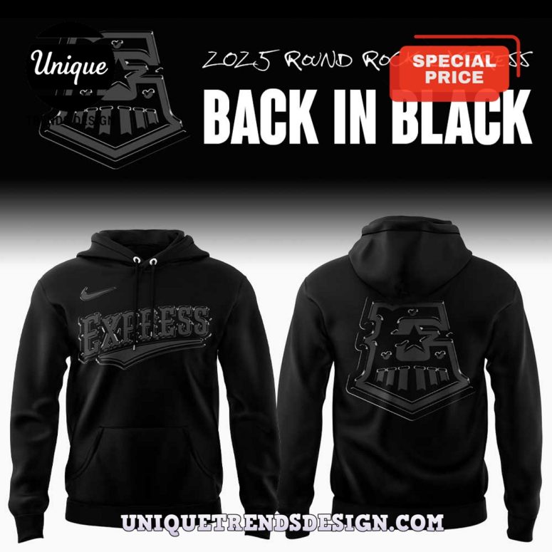 Limited Edition Round Rock Express Back In Black Hoodie Pants Set