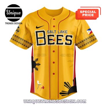 Limited Edition Salt Lake Bees Filipino Heritage Baseball Jersey
