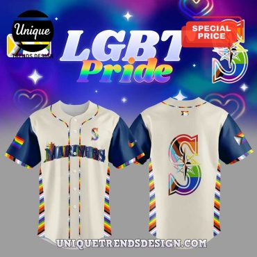 Limited Edition Seattle Mariners LGBT Pride Night Baseball Jersey
