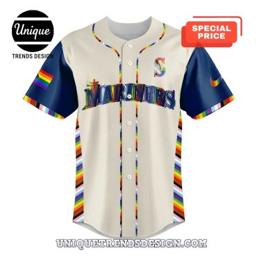 Limited Edition Seattle Mariners LGBT Pride Night Baseball Jersey