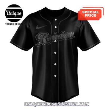 Limited Edition Tacoma Rainiers Back In Black Baseball Jersey