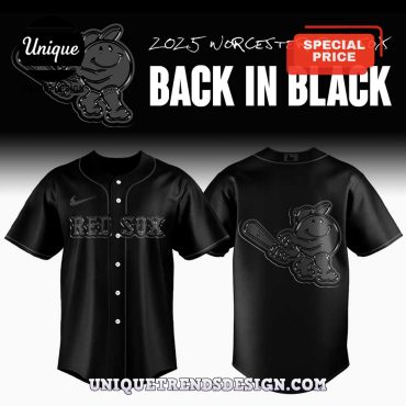 Limited Edition Worcester Red Sox Back In Black Baseball Jersey
