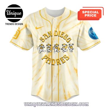 Limited San Diego Padres Grateful Dead Baseball Jersey