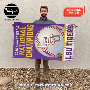 LSU Tigers 2025 NCAA Baseball Men’s College Flag