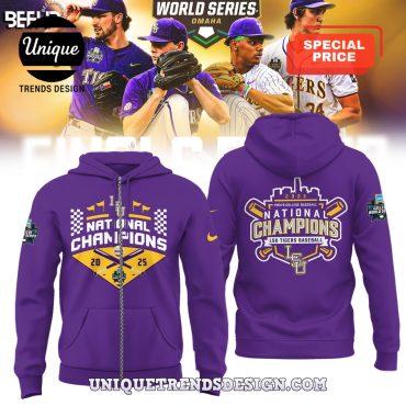 LSU Tigers 2025 NCAA Division Champions Purple Hoodie