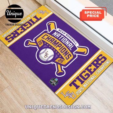 LSU Tigers 2025 NCAA World Series Champions Doormat