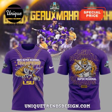 LSU Tigers 2025 Super Regional Champions Hoodie