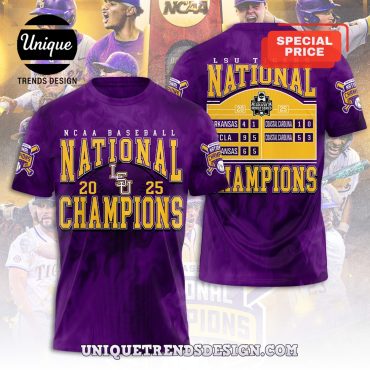 LSU Tigers 2025 World Series Champions Hoodie