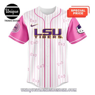 LSU Tigers 2025 x Hello Kitty Baseball Jersey