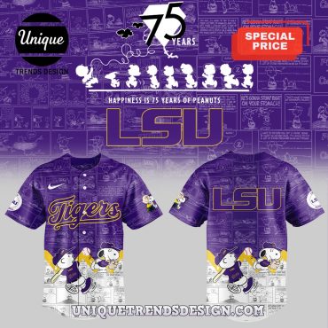 LSU Tigers Baseball Bluey and Bingo Baseball Jersey