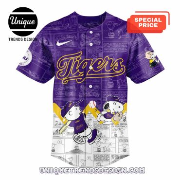 LSU Tigers Baseball Bluey and Bingo Baseball Jersey