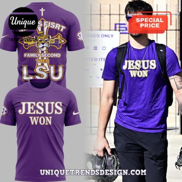 LSU Tigers Baseball Jesus Won Purple Hoodie