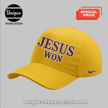 LSU Tigers Baseball Jesus Won Yellow Hoodie Pants Set