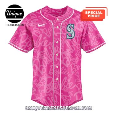 Mariners Barbie Game Day Night 2025 Baseball Jersey