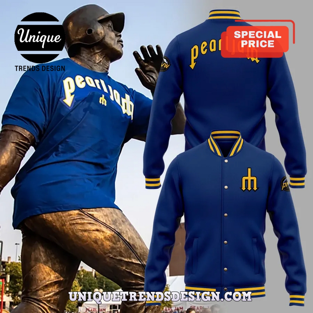新品 レア Pearl Jam パールジャム Baseball Jersey