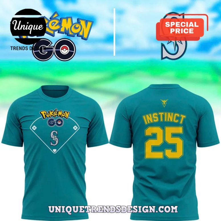 Mariners x Pokémon Go Team Instinct Shirt