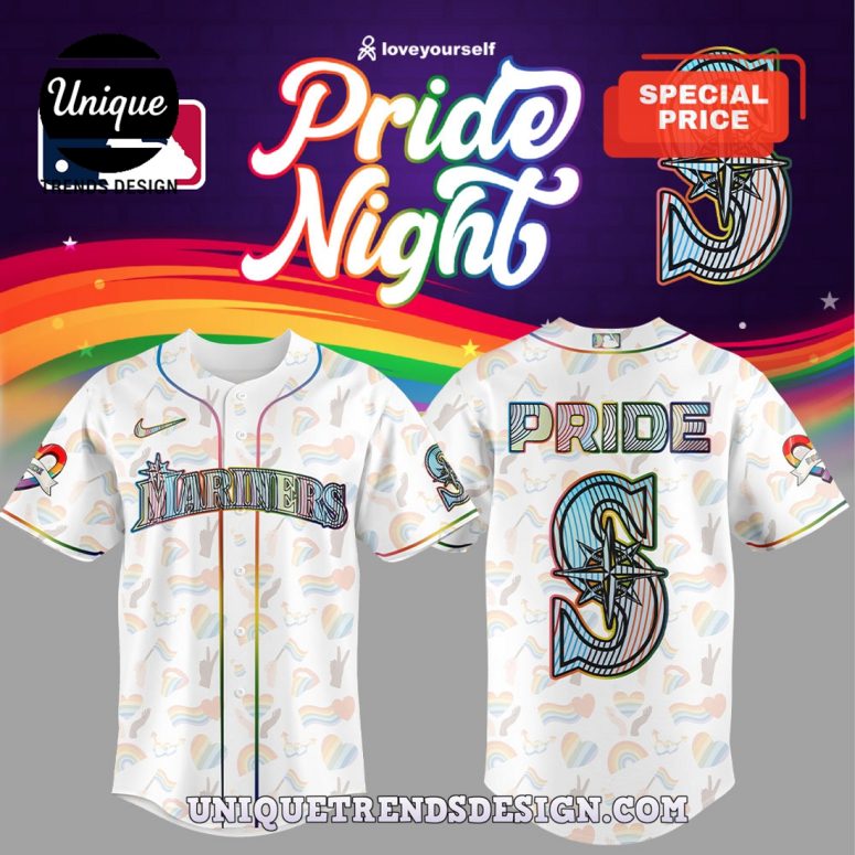 MLB Seattle Mariners LGBTQ Pride Night Baseball Jersey