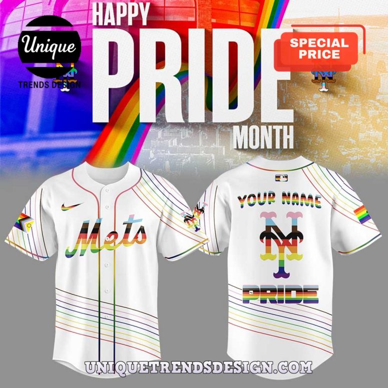 New York Mets Happy Pride Month Baseball Jersey