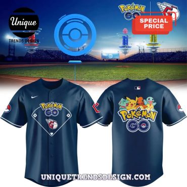 Pokémon GO Edition Cleveland Guardians Baseball Jersey