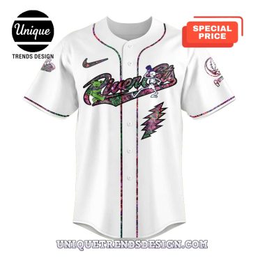 Sacramento River Cats Grateful Dead White Baseball Jersey