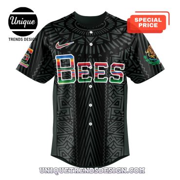 Salt Lake Bees Mexican Heritage Night Black Baseball Jersey