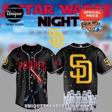 San Diego Padres 2025 Star Wars Auction Baseball Jersey