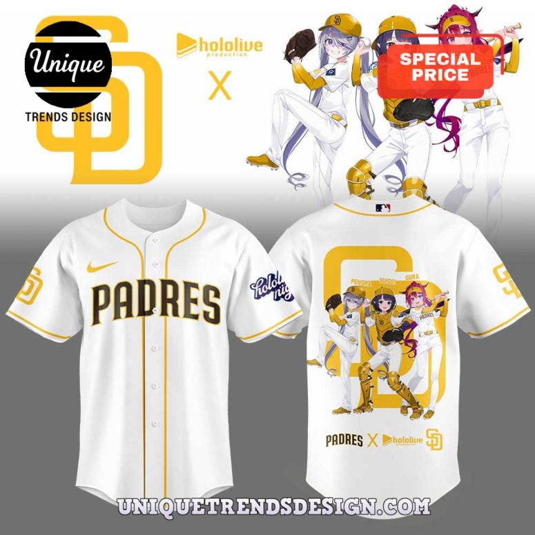 San Diego Padres Hololive Night Collaboration Baseball Jersey