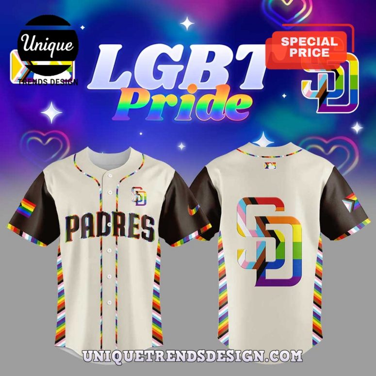 San Diego Padres LGBT Pride Night 2025 Baseball Jersey