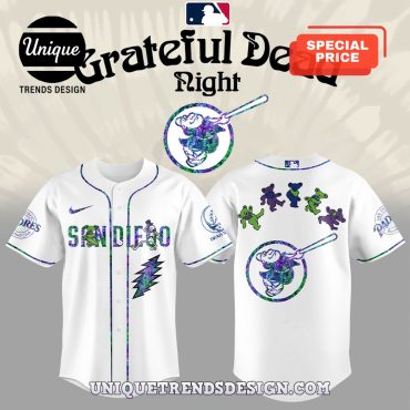 San Diego Padres x Grateful Dead Night 2025 Baseball Jersey