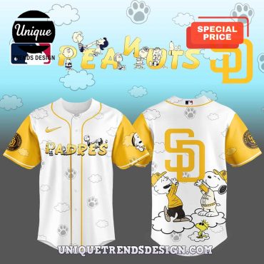 San Diego Padres x Snoopy and Peanuts Baseball Jersey