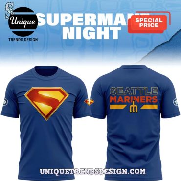 Seattle Mariners 2025 Superman Night Hoodie