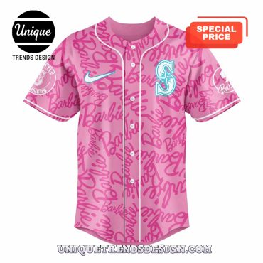 Seattle Mariners Barbie Night Baseball Jersey