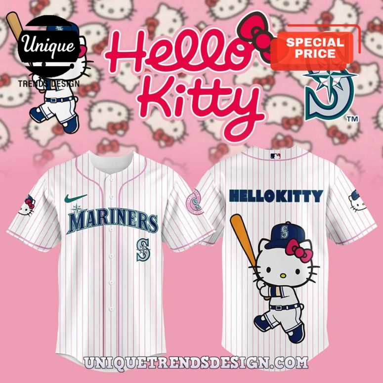 Seattle Mariners Hello Kitty Limited Baseball Jersey