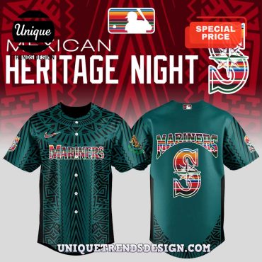 Seattle Mariners Mexican Heritage Night Green Baseball Jersey