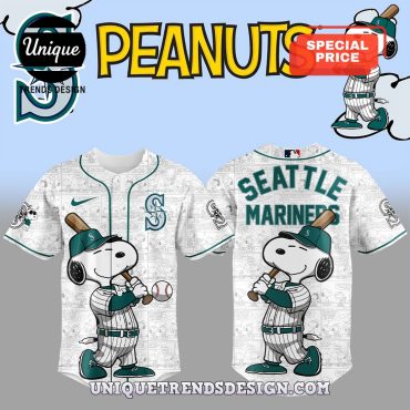 Seattle Mariners MLB x Snoopy Baseball Jersey