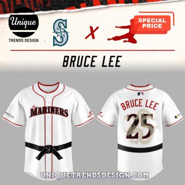 Seattle Mariners x Bruce Lee Night Baseball Jersey