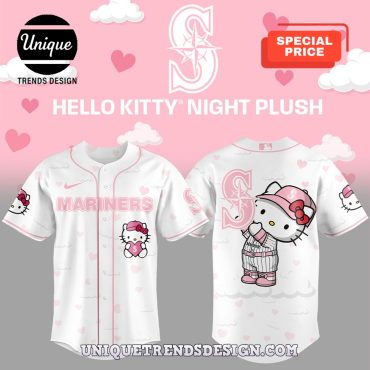 Seattle Mariners x Hello Kitty Night Plus Baseball Jersey